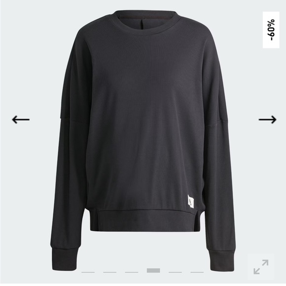 Adidas Maternity Black Crewneck Sweater Small - Picture 4 of 15